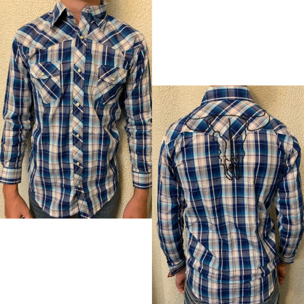Boys Plaid Button-up